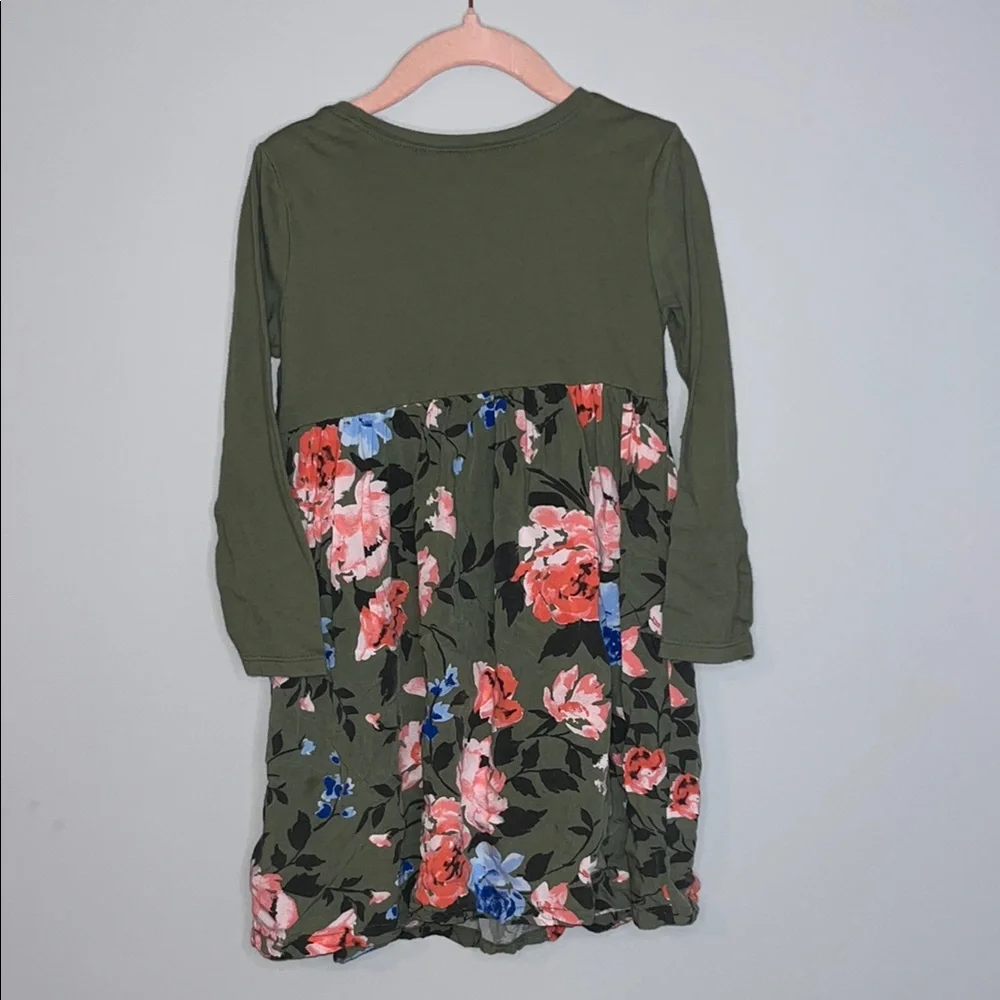 Old Navy Green Fit and Flare Casual Dress